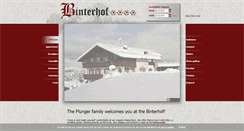 Desktop Screenshot of binterhof.com